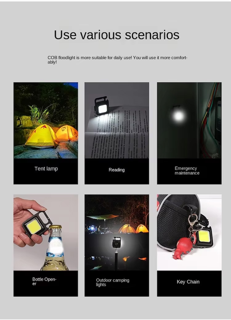 Keychain Torch, COB Flashlight, Keychain Light, Keyring Torch, COB Flashlight, Work Lamp, LED Light, Pocket Light, Magnet Light, Rechargeable Flashlight, Night Light, COB Keychain Light, High Lumens Light
